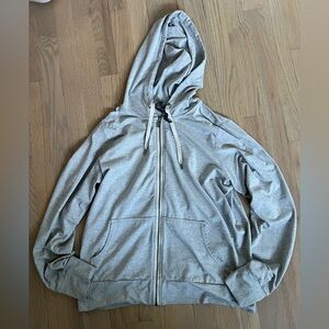 Vuori Dreamknit Full-Zip Halo Performance Hoodie 2.0 Pale Light Heather Gray M